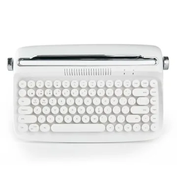 YUNZII ACTTO B303 Wireless Keyboard – Retro Bluetooth Aesthetic Typewriter Style Keyboard with Int...