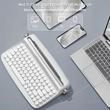 YUNZII ACTTO B303 Wireless Retro Keyboard for All Devices