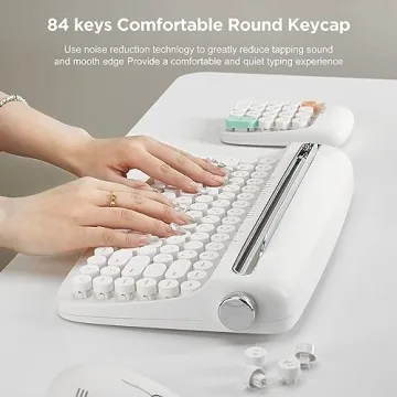 YUNZII ACTTO B303 Wireless Retro Keyboard for All Devices