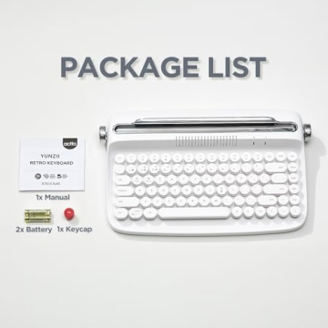 YUNZII ACTTO B303 Wireless Retro Keyboard for All Devices