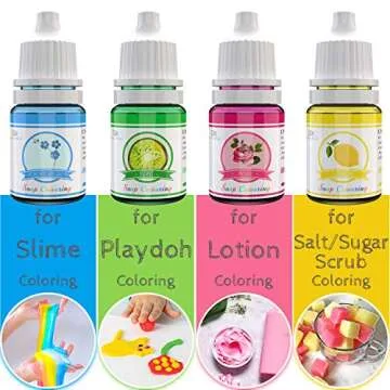 20 Color Bath Bomb Soap Dye - Liquid Food Grade Soap Coloring for DIY Soap Making, Slime Supplies, Handmade Bath Bombs - Vibrant Rainbow Skin Safe Bath Bomb Colorant for Bath Bomb Supplies Kit, Crafts