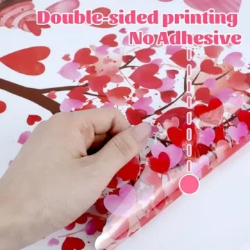 Valentine's Day Decorations Heart Window Clings for Celebrations