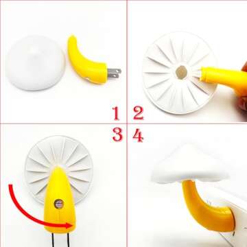 Kazgroth Sensor LED Night Light, Color Changing Mushroom Night Light Plug-in Wall Based Lamp, Gift for Kids Adults, Cute Mushroom Nursery Light for Bedroom, Bathroom, Kitchen, Hallway and Stairs