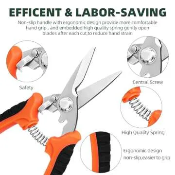 Buy EWPJDK 3-Pack Stainless Steel Pruning Shears Now