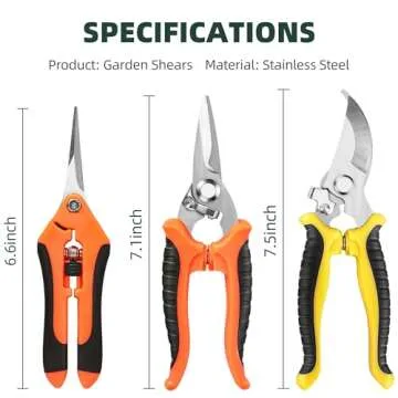 Buy EWPJDK 3-Pack Stainless Steel Pruning Shears Now