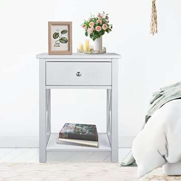 MAGIC UNION X-Design Modern Nightstand Set of 2