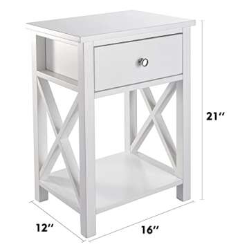 MAGIC UNION X-Design Modern Nightstand Set of 2