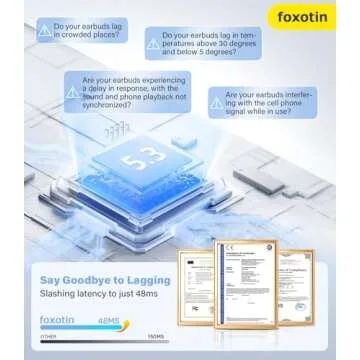 Ear Buds Wireless Earbuds 48H Playback Bluetooth 5.3