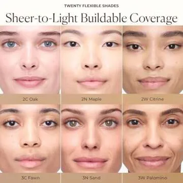 Laura Mercier Tinted Moisturizer Natural Dewy with SPF 30: 24HR+ Hydration, Long Lasting, Sheer to Light, Buildable Coverage, Dewy Finish, Improve Skin Tone and Texture, Skin Tint, Fawn
