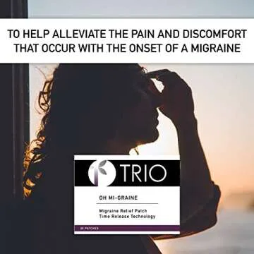 Trio Oh-Mi-graine Migraine Relief Patch