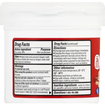 Boudreaux's Butt Paste Maximum Strength Diaper Rash Cream 14 oz Jar