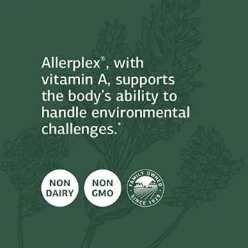 Standard Process Allerplex - Lung Health Support Supplement - Dietary Supplement with Vitamin A & Pneumotrophin PMG - Support Healthy Mucous Membranes - Supports Seasonal Challenges - 150 Capsules
