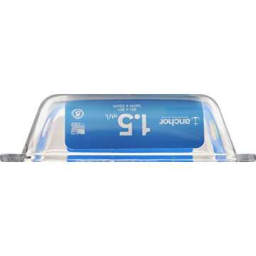 Anchor Hocking 1.5 quart Glass Loaf Pan, Clear