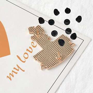 Lapel Pin Backings - Butterfly Clutch Pin Backs in PVC Rubber for Uniform Badge Replacement (Black, Pack of 50)