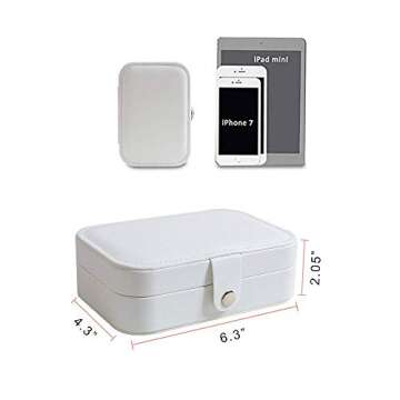 LCRUNONE Portable Travel Jewelry Box for Women