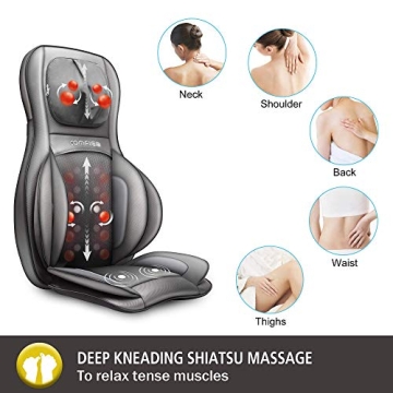 COMFIER Shiatsu Massager Chair with Heat & Compression