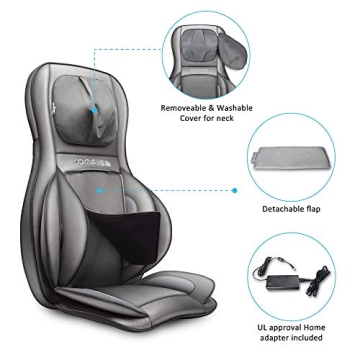 COMFIER Shiatsu Massager Chair with Heat & Compression