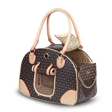 OUMEI Fashion Pet Carrier - Soft & Ventilated Traveling Bag for Small Pets