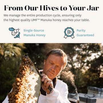 WildCape Manuka Honey Certified UMF 15+/MGO 514+ - 100% Pure, Raw, Unfiltered, Non-GMO, Manuka Honey New Zealand, Traceable - 8.8 oz / 250g (Pack of 1)