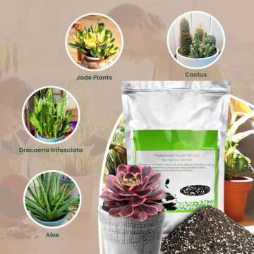 Premium Succulent Cactus Potting Soil Mix for All Plants