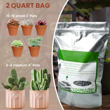 Premium Succulent Cactus Potting Soil Mix for All Plants