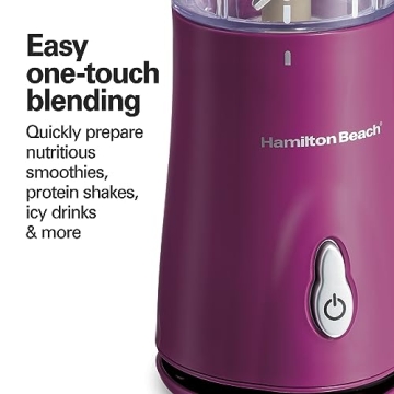 Hamilton Beach Portable Blender with Travel Cup for Smoothies