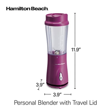 Hamilton Beach Portable Blender with Travel Cup for Smoothies