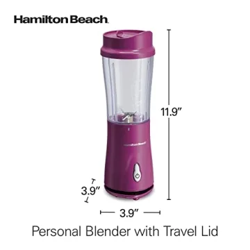 Hamilton Beach Portable Blender with Travel Cup for Smoothies