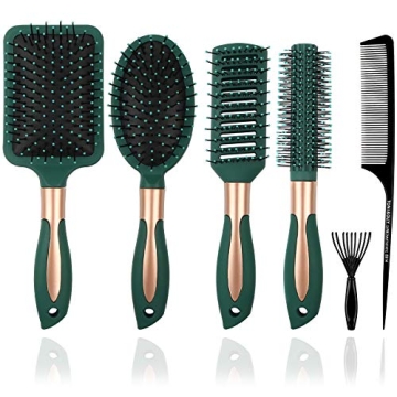 Mens Paddle Hair Brush Set for Effortless Detangling