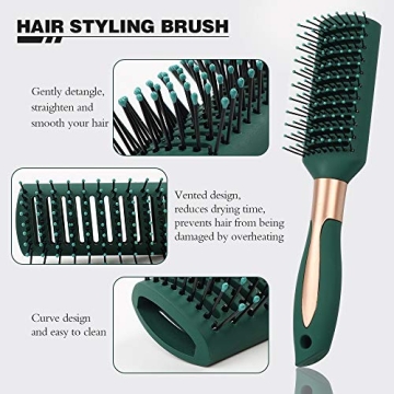 Mens Paddle Hair Brush Set for Effortless Detangling