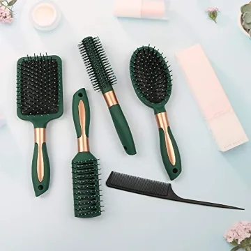 Mens Paddle Hair Brush Set for Effortless Detangling