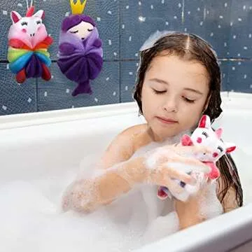 Cute Kids Bath Loofahs for Fun Bath Time