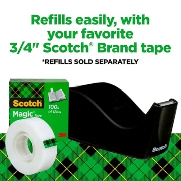 Scotch Classic Tape Dispenser Pack of 3 for Easy Use