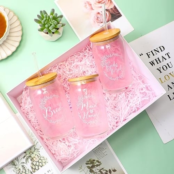 Elegant Tanlade 8 Pcs Bridesmaid Cups for Weddings