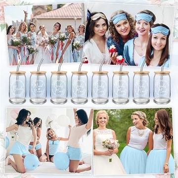 Elegant Tanlade 8 Pcs Bridesmaid Cups for Weddings