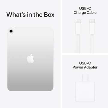 New Apple iPad 11-inch: A16 chip, 11-inch Model, Liquid Retina Display, 128GB, Wi-Fi 6, 12MP Front/12MP Back Camera, Touch ID, All-Day Battery Life — Silver