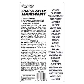 STAR BRITE Snap & Zipper Lubricant - Smooth and Non-Staining for All Your Gear Needs
