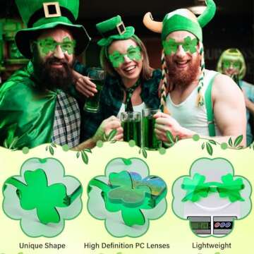 15 Pairs of St. Patrick's Day Sunglasses for Fun Celebrations