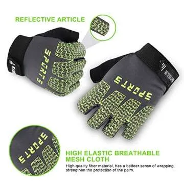 Accmor Kids Sport Gloves, Kids Half Finger Gloves, Kids Boys Girls Cycling Gloves, Kids Fishing Gloves for Cycling Camping Fishing Outdoor Sports