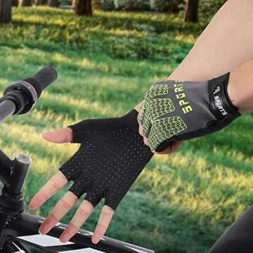 Accmor Kids Sport Gloves, Kids Half Finger Gloves, Kids Boys Girls Cycling Gloves, Kids Fishing Gloves for Cycling Camping Fishing Outdoor Sports