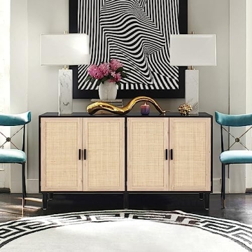 Finnhomy Stylish 4 Door Buffet Cabinet for Any Home