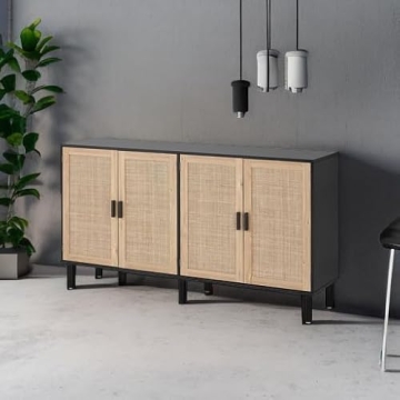 Finnhomy Stylish 4 Door Buffet Cabinet for Any Home