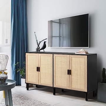 Finnhomy Stylish 4 Door Buffet Cabinet for Any Home