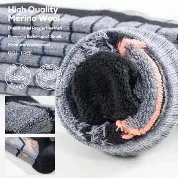 WEIERYA Merino Wool Ski Socks for Winter Sports