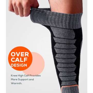 WEIERYA Merino Wool Ski Socks for Winter Sports