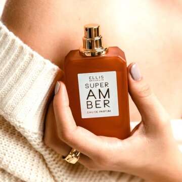 Ellis Brooklyn SUPER AMBER Eau De Parfum - Woodsy Musk Perfume For Women with Amber, Vanilla, Cedarw...