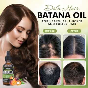 Batana Oil for Hair Growth Organics 100% Natural Pure Batana Hair Oil Batana Oil Nourishes Damaged Hair to Prevent Hair Loss Natural Hair Growth Oil and Conditioner Batana Hair Oil 2.02 Fl Oz