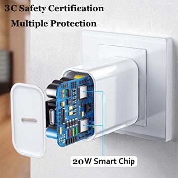 20W iPhone Super Fast Charger 2-Pack with 6FT Cable