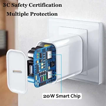 20W iPhone Super Fast Charger 2-Pack with 6FT Cable