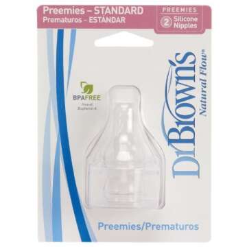 Dr. Browns Preemie Standard Nipples, Pack of 4
